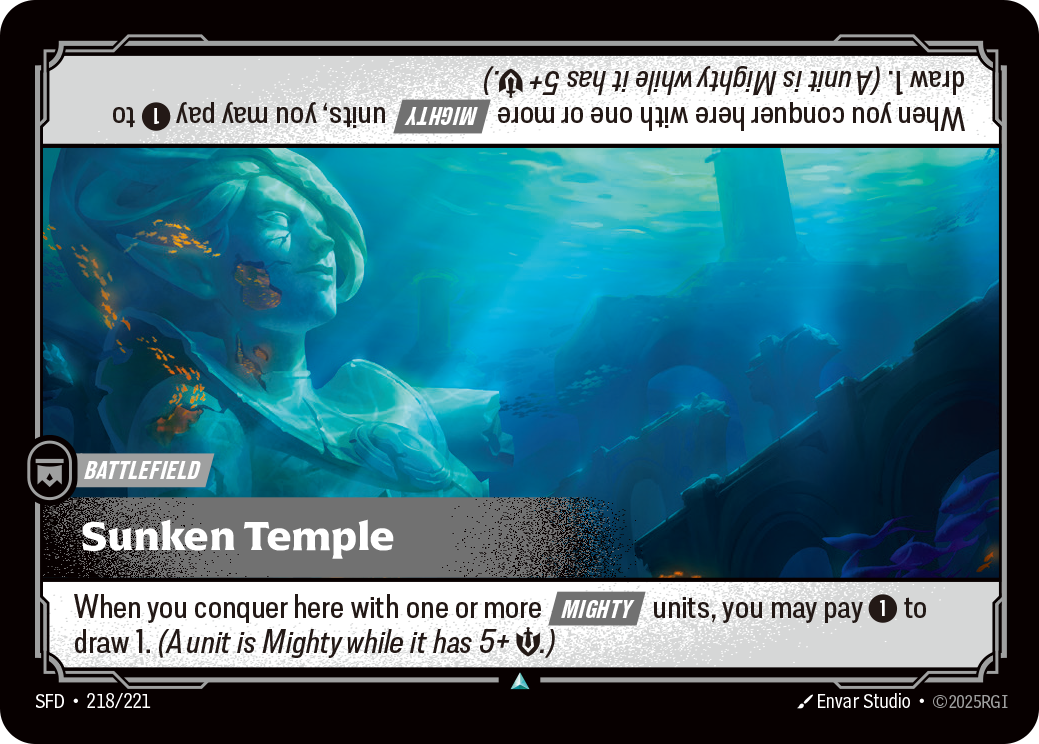 Sunken Temple SFD-218 - Riftbound Standard Art, English reference artwork