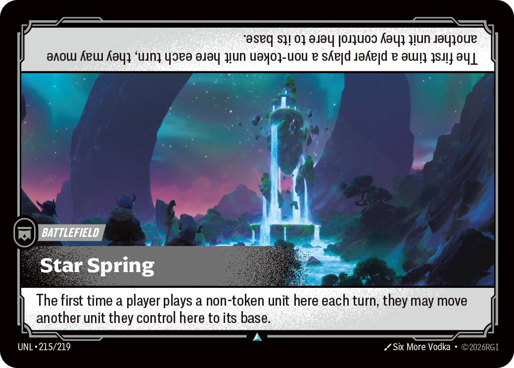 Star Spring UNL-215 - Riftbound Standard Art, English reference artwork