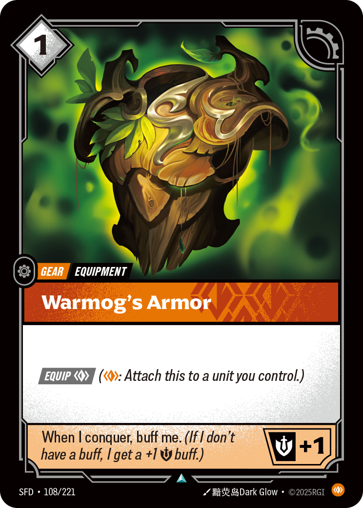 Warmog's Armor SFD-108 - Riftbound Standard Art, English reference artwork