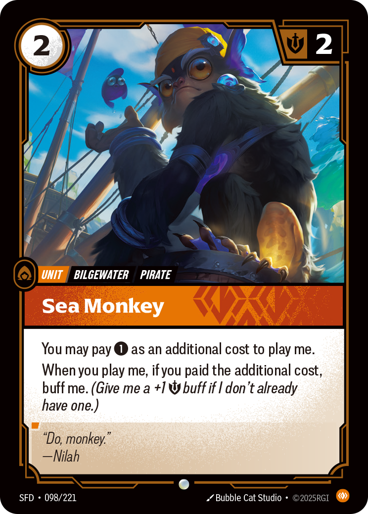 Sea Monkey SFD-098 - Riftbound Standard Art, English reference artwork