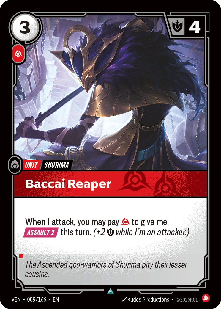 Baccai Reaper VEN-009 - Riftbound Standard Art, English reference artwork