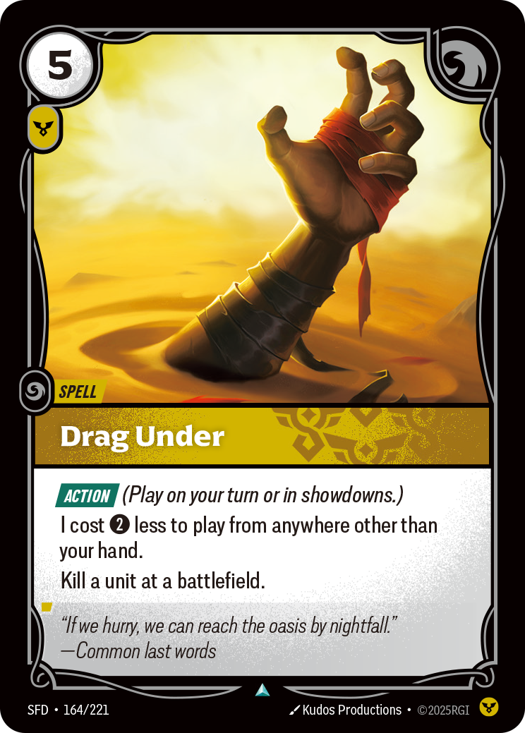Drag Under SFD-164 - Riftbound Standard Art, English reference artwork