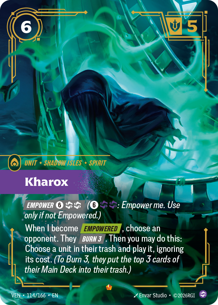 Kharox VEN-114 - Riftbound Standard Art, English reference artwork