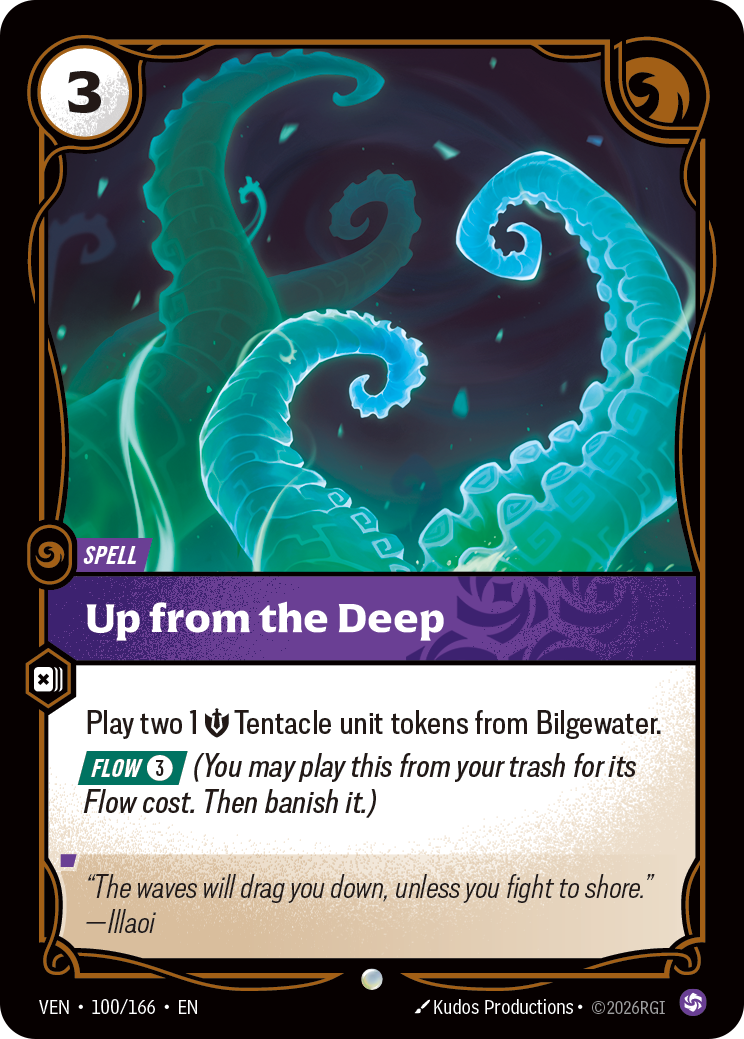 Up from the Deep VEN-100 - Riftbound Standard Art, English reference artwork