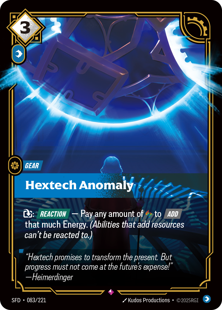 Hextech Anomaly SFD-083 - Riftbound Standard Art, English reference artwork