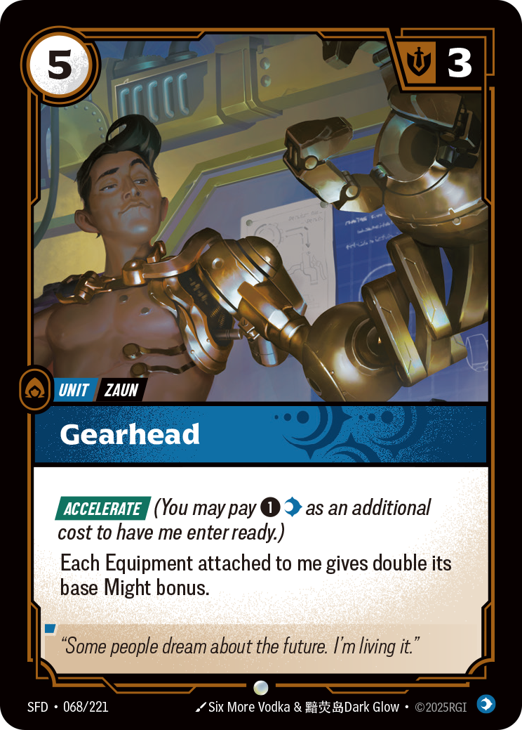 Gearhead SFD-068 - Riftbound Standard Art, English reference artwork