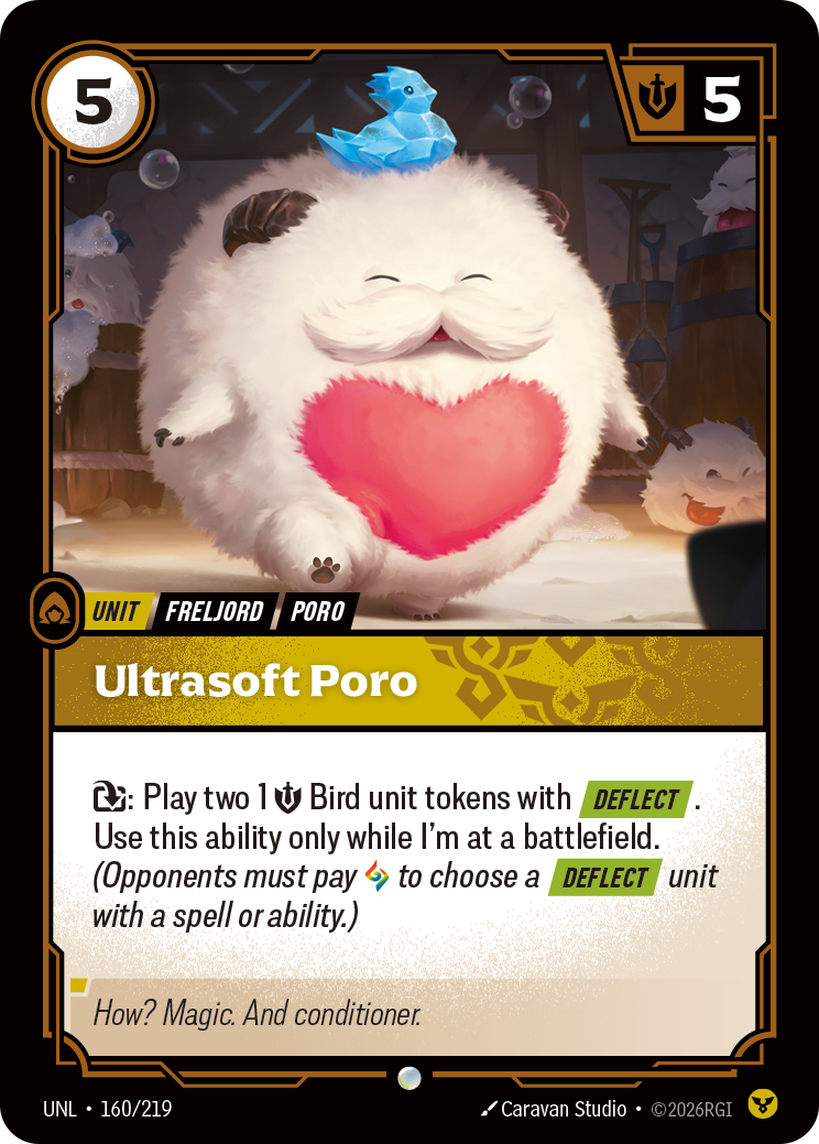 Ultrasoft Poro UNL-160 - Riftbound Standard Art, English reference artwork