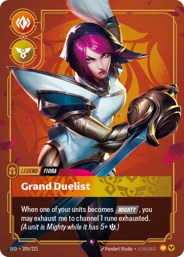 Fiora, Grand Duelist SFD-205 - Riftbound Standard Art, English reference artwork