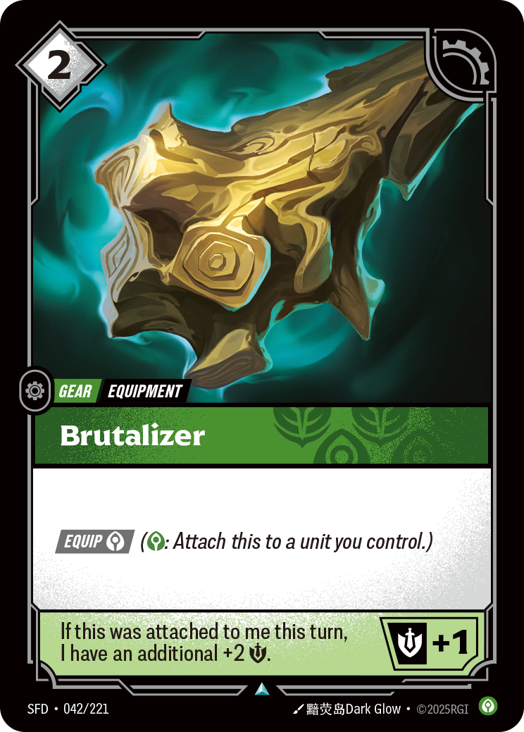 Brutalizer SFD-042 - Riftbound Standard Art, English reference artwork