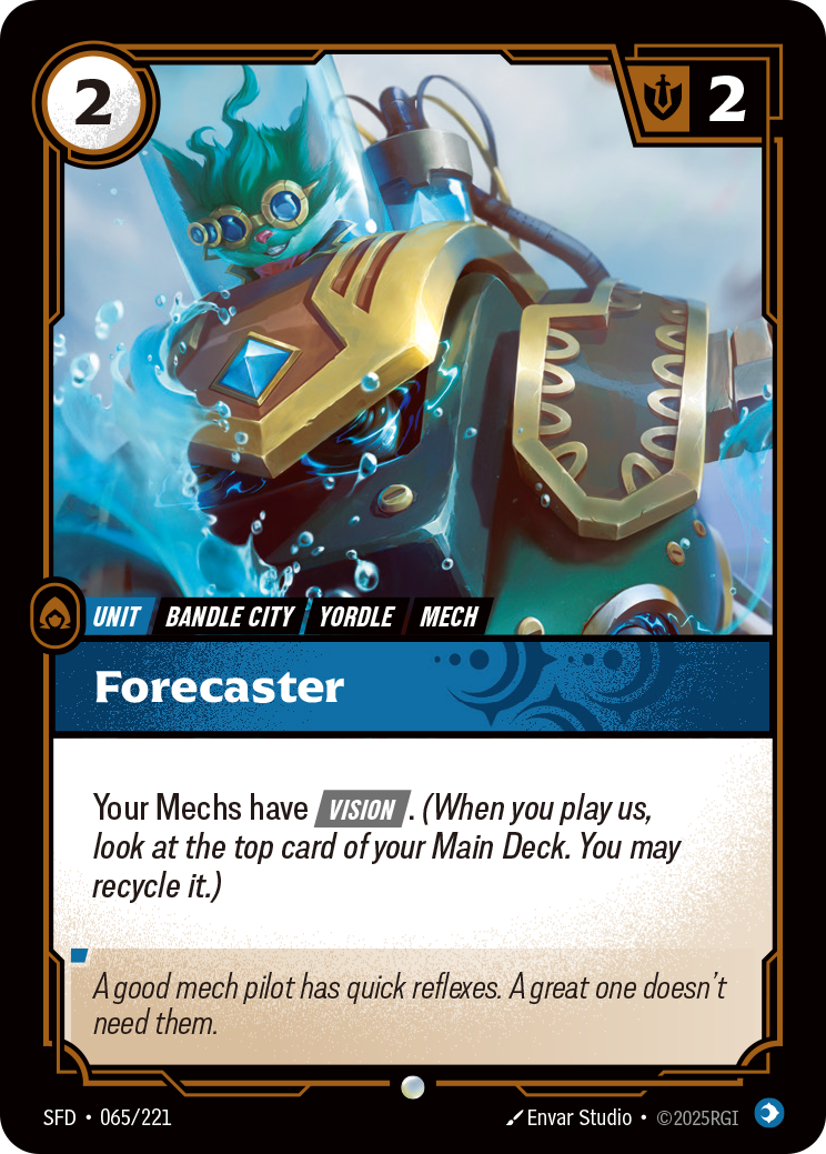 Forecaster SFD-065 - Riftbound Standard Art, English reference artwork