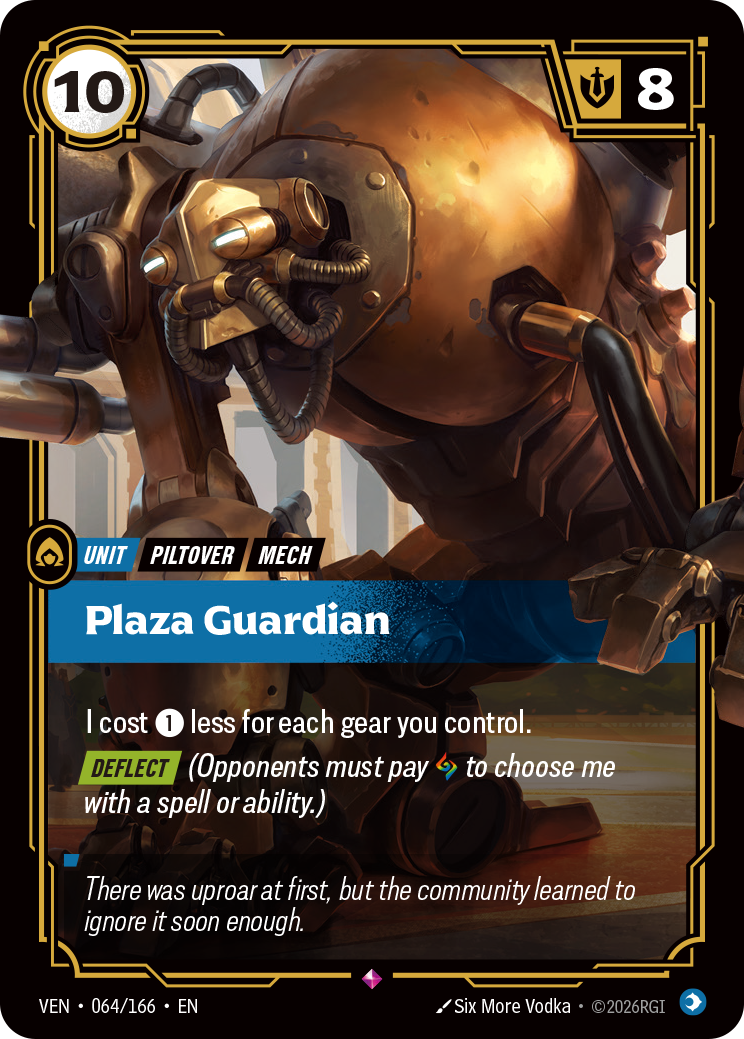 Plaza Guardian VEN-064 - Riftbound Standard Art, English reference artwork