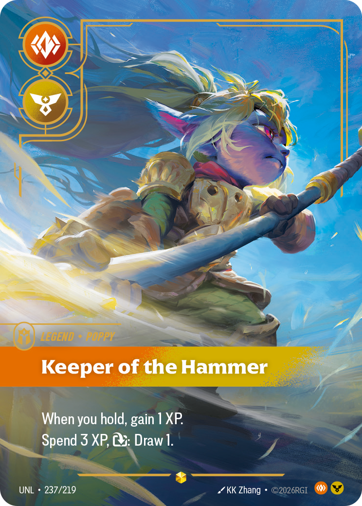 Poppy, Keeper of the Hammer (Overnumbered) UNL-237 - Riftbound Overnumbered, English reference artwork