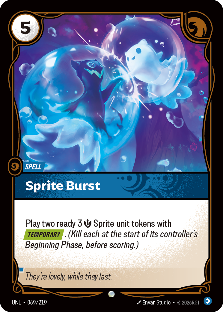 Sprite Burst UNL-069 - Riftbound Standard Art, English reference artwork