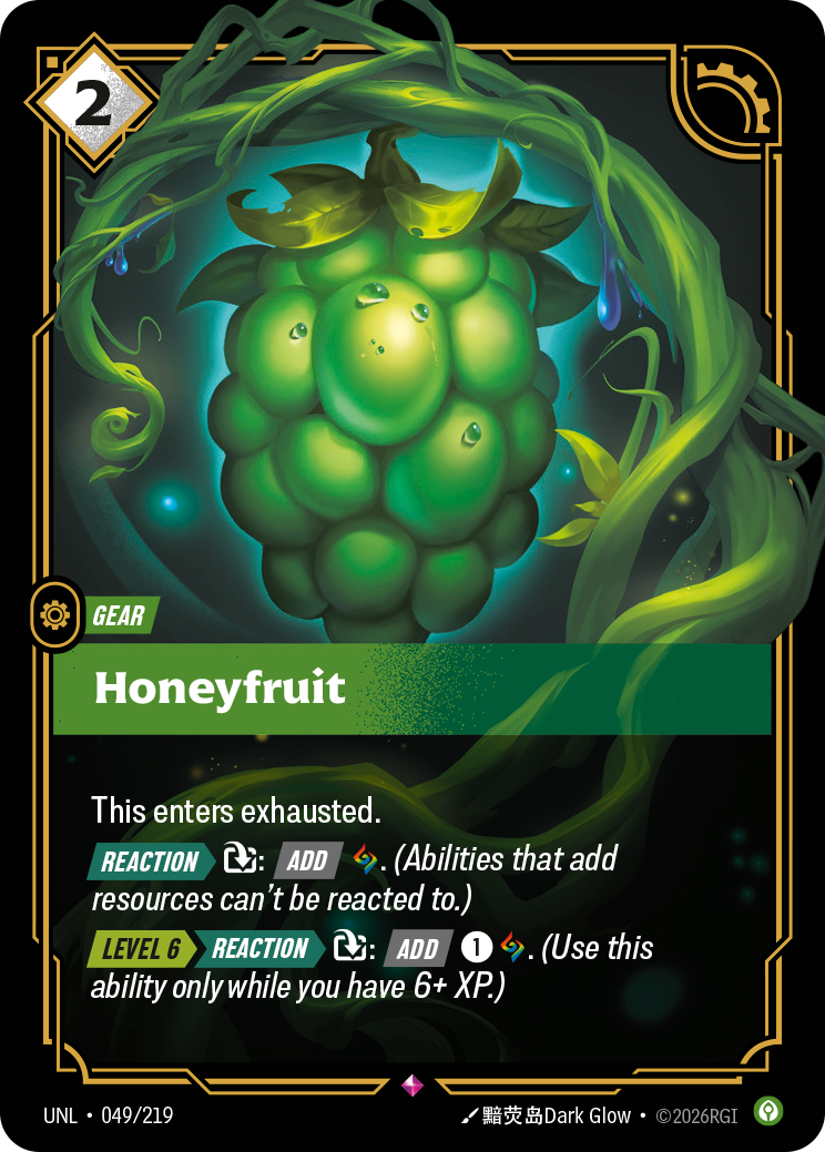 Honeyfruit UNL-049 - Riftbound Standard Art, English reference artwork