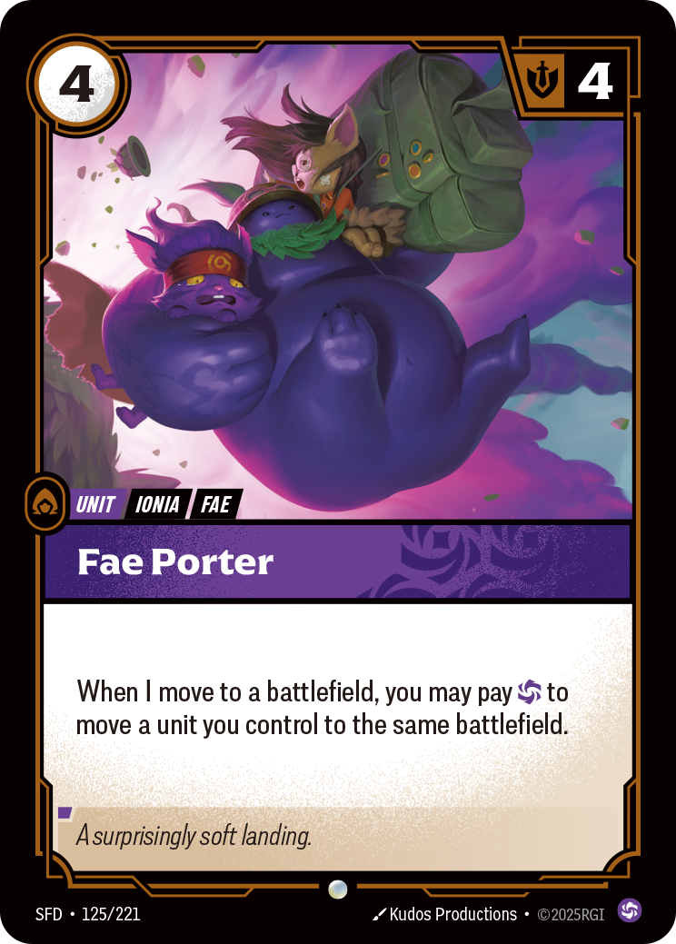 Fae Porter SFD-125 - Riftbound Standard Art, English reference artwork