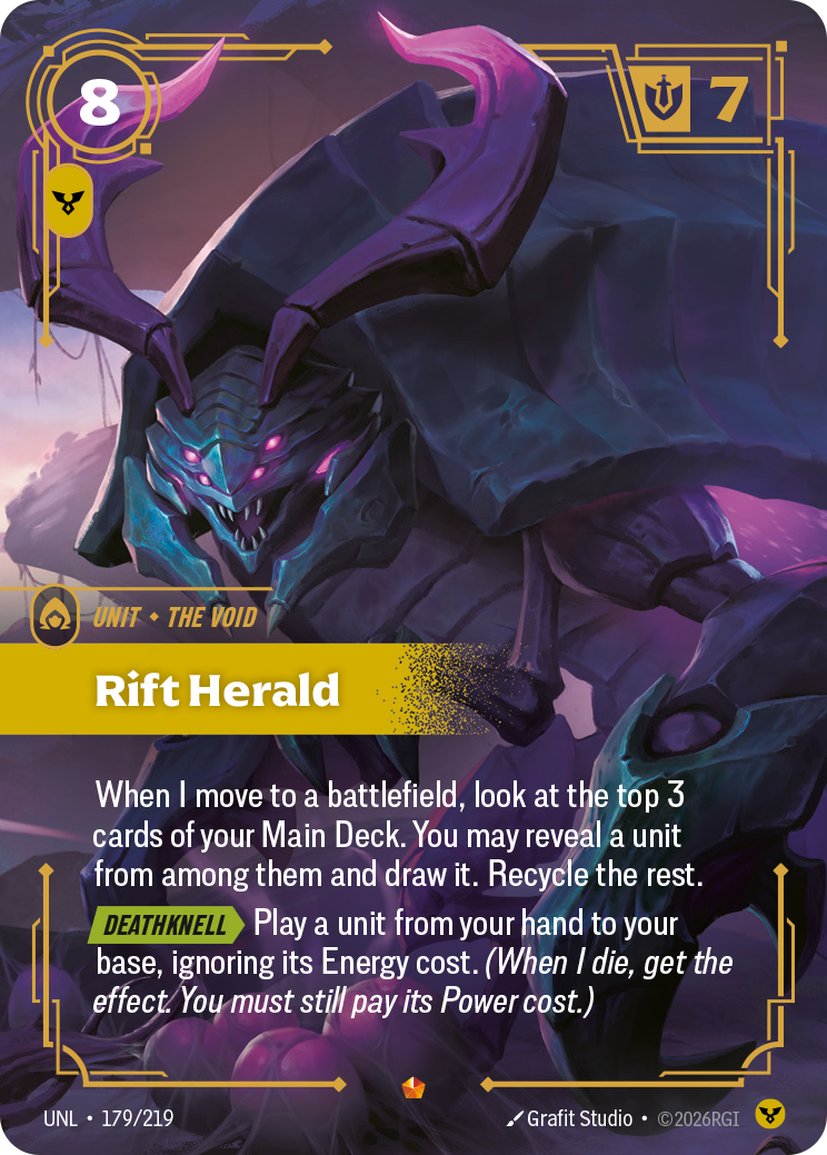 Rift Herald UNL-179 - Riftbound Standard Art, English reference artwork