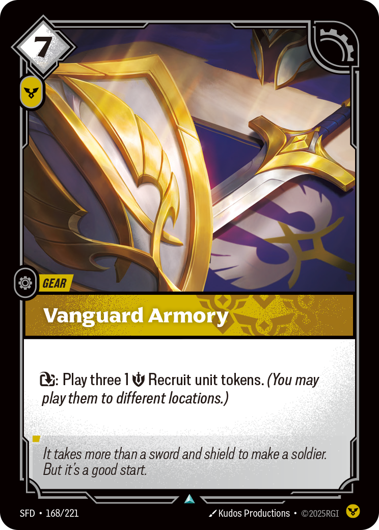 Vanguard Armory SFD-168 - Riftbound Standard Art, English reference artwork