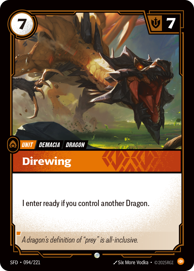 Direwing SFD-094 - Riftbound Standard Art, English reference artwork