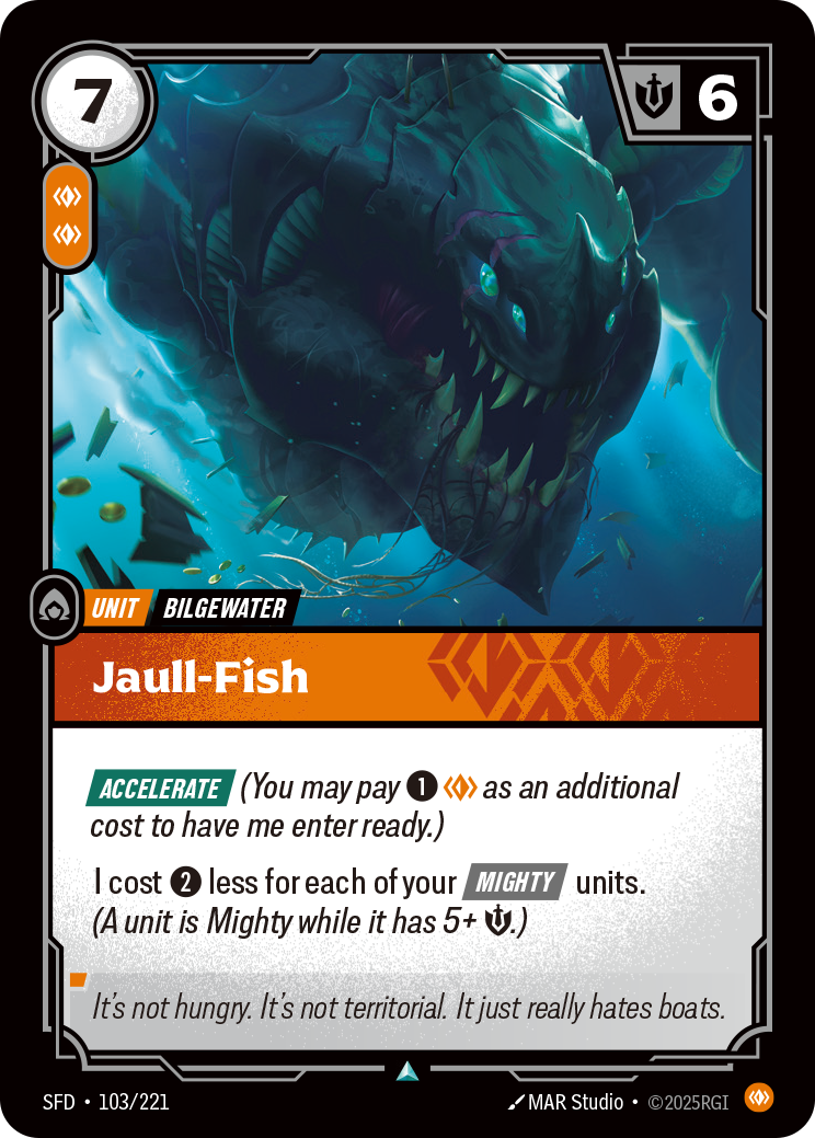 Jaull-Fish SFD-103 - Riftbound Standard Art, English reference artwork