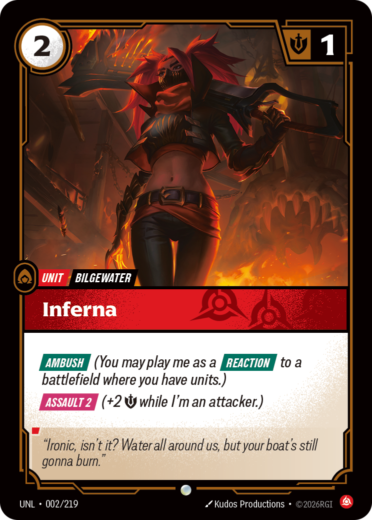 Inferna UNL-002 - Riftbound Standard Art, English reference artwork