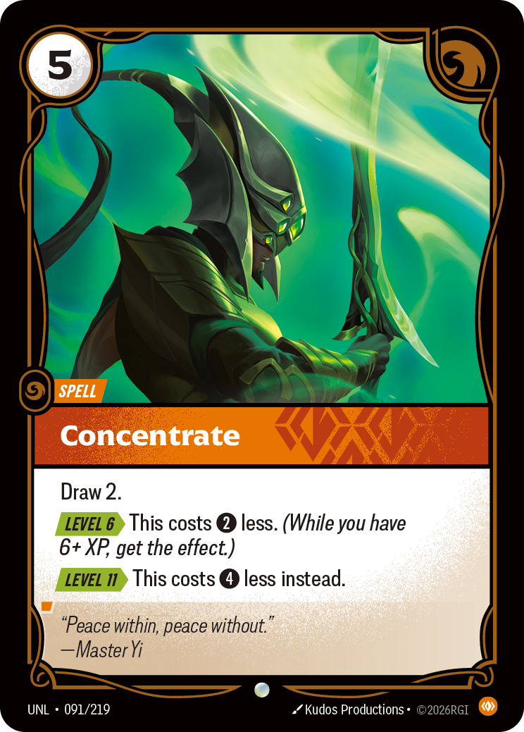 Concentrate UNL-091 - Riftbound Standard Art, English reference artwork