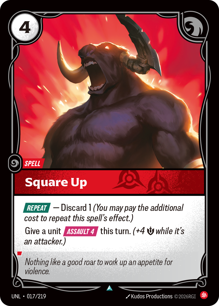 Square Up UNL-017 - Riftbound Standard Art, English reference artwork