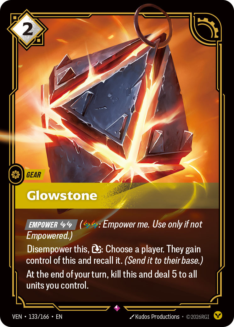 Glowstone VEN-133 - Riftbound Standard Art, English reference artwork