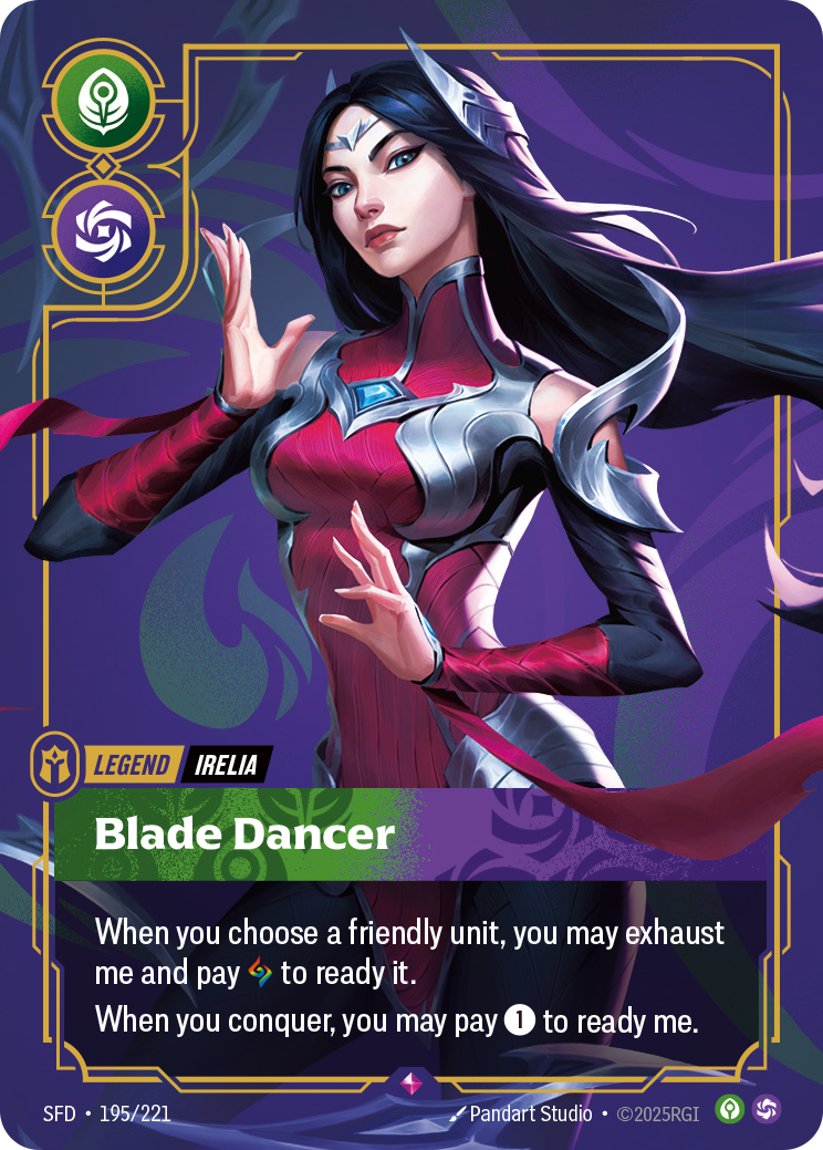 Irelia, Blade Dancer SFD-195 - Riftbound Standard Art, English reference artwork