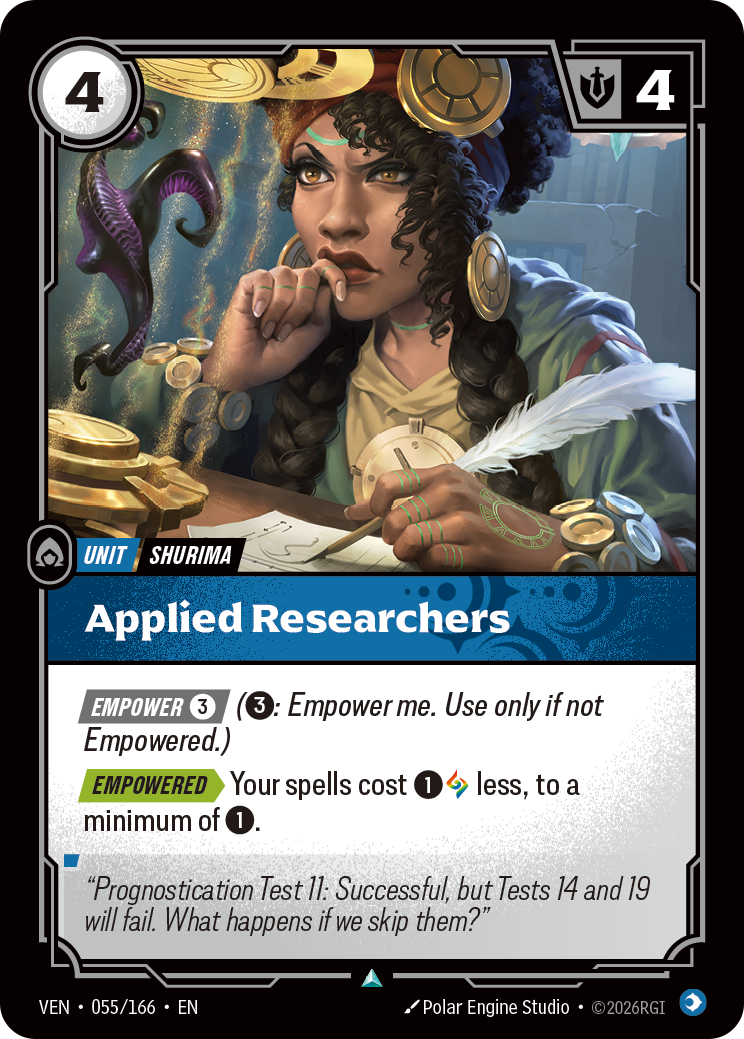 Applied Researchers VEN-055 - Riftbound Standard Art, English reference artwork