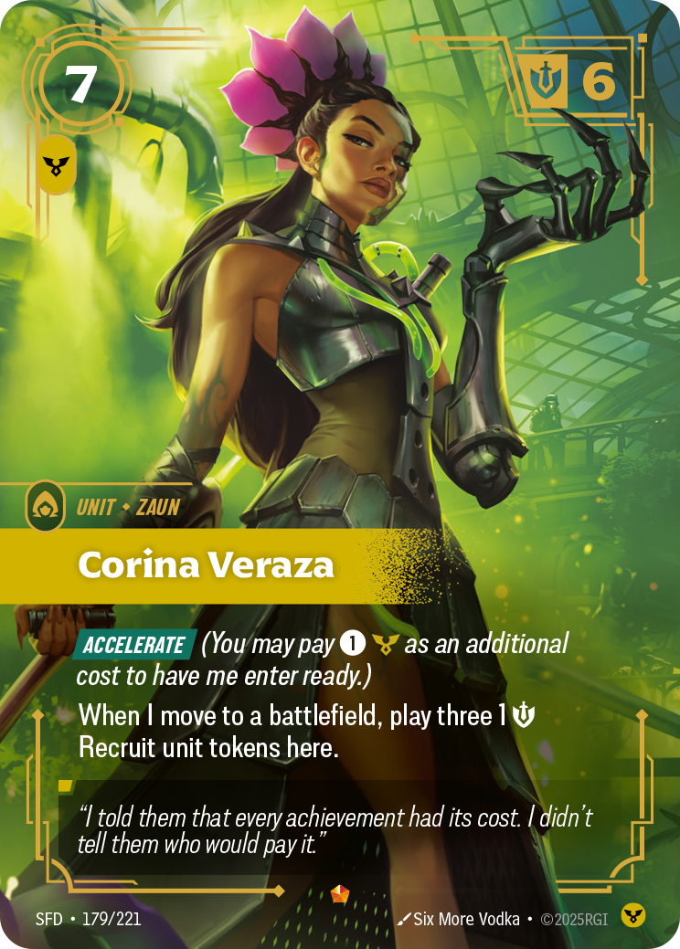 Corina Veraza SFD-179 - Riftbound Standard Art, English reference artwork