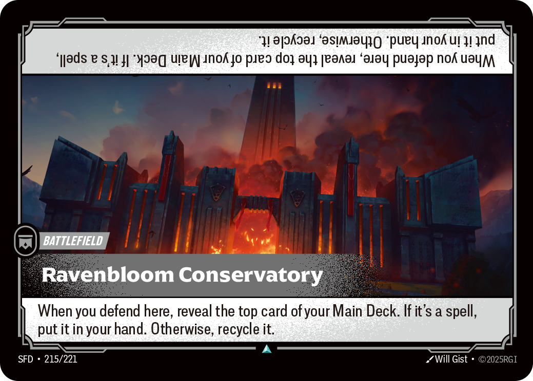 Ravenbloom Conservatory SFD-215 - Riftbound Standard Art, English reference artwork