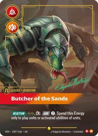 Renekton, Butcher of the Sands (Signature) VEN-190S - Riftbound Signature, English reference artwork