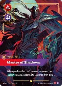 Zed, Master of Shadows (Signature) VEN-191S - Riftbound Signature, English reference artwork