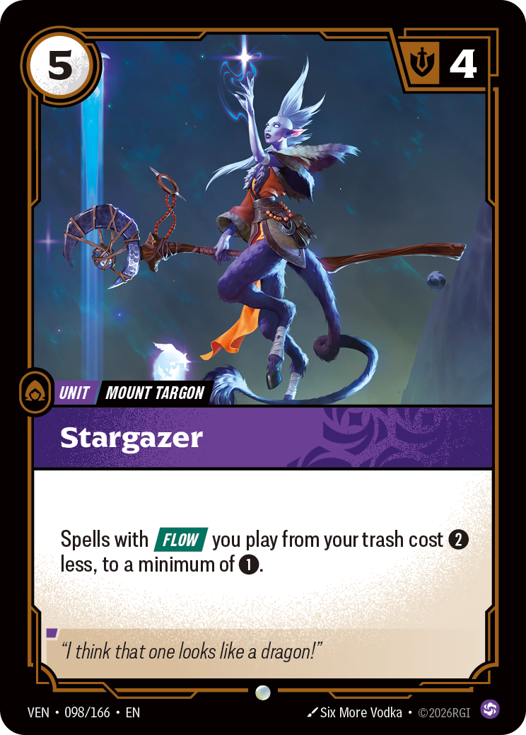 Stargazer VEN-098 - Riftbound Standard Art, English reference artwork