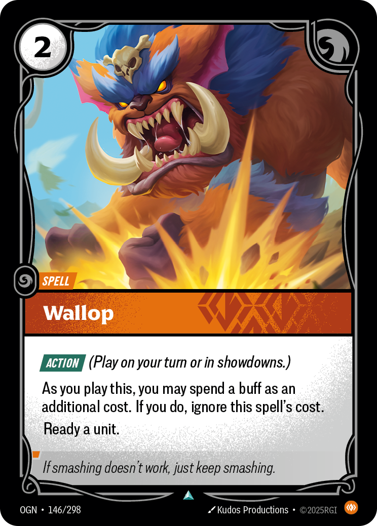 Wallop OGN-146 - Riftbound Standard Art, English reference artwork