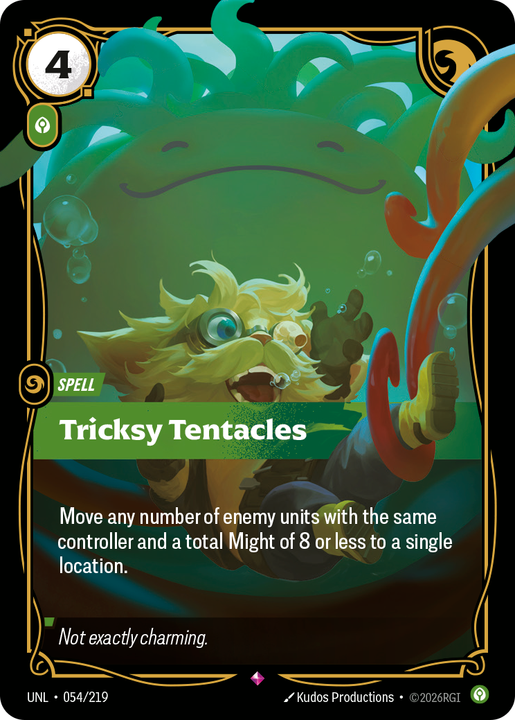 Tricksy Tentacles UNL-054 - Riftbound Standard Art, English reference artwork