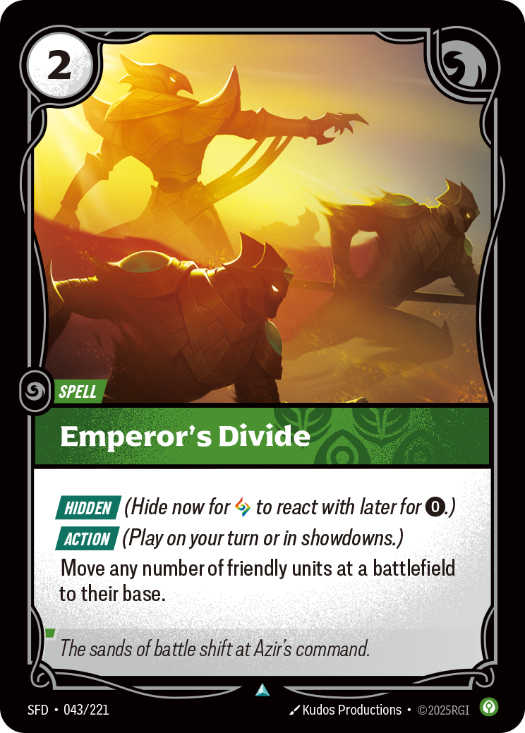 Emperor's Divide SFD-043 - Riftbound Standard Art, English reference artwork