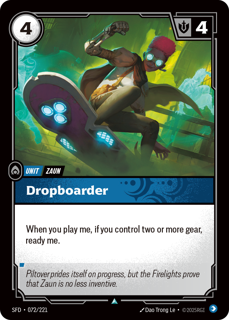 Dropboarder SFD-072 - Riftbound Standard Art, English reference artwork
