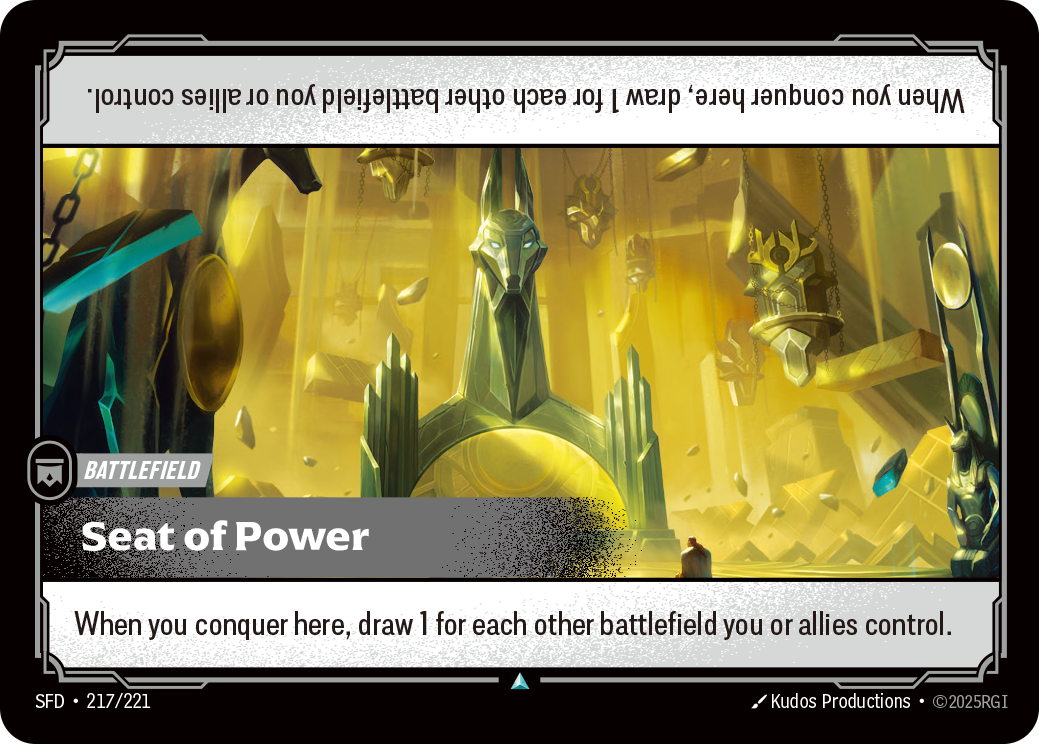Seat of Power SFD-217 - Riftbound Standard Art, English reference artwork