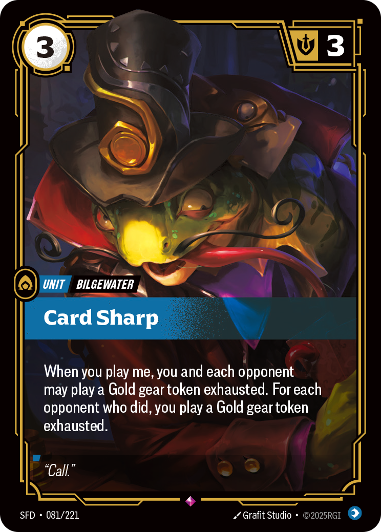 Card Sharp SFD-081 - Riftbound Standard Art, English reference artwork
