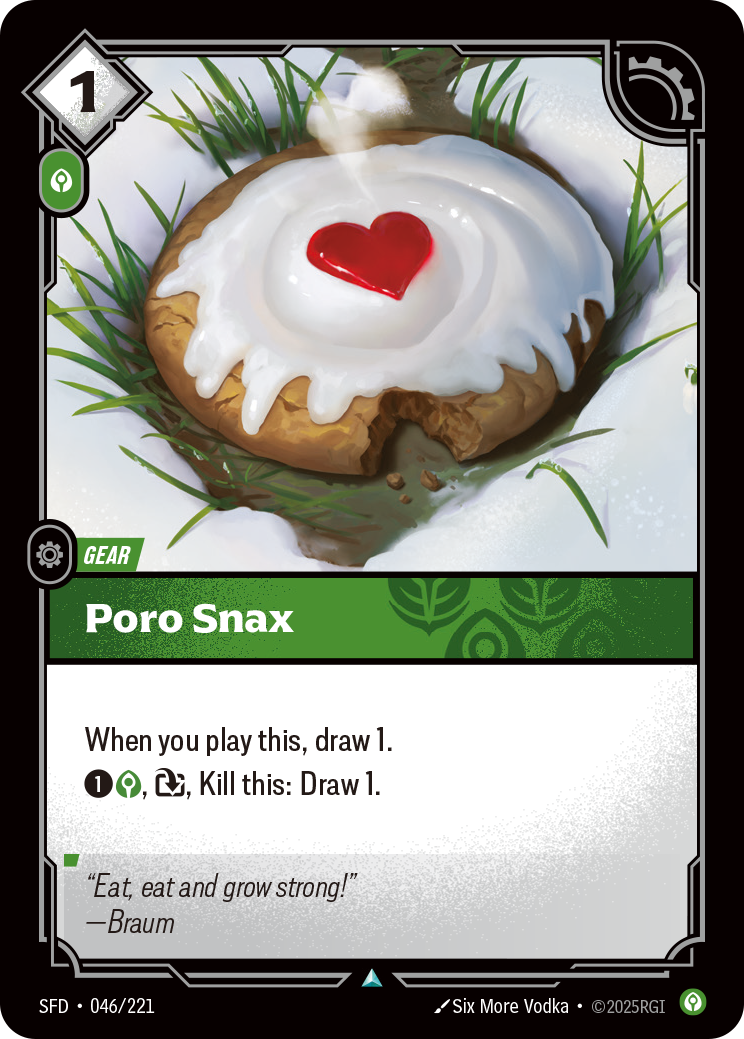 Poro Snax SFD-046 - Riftbound Standard Art, English reference artwork