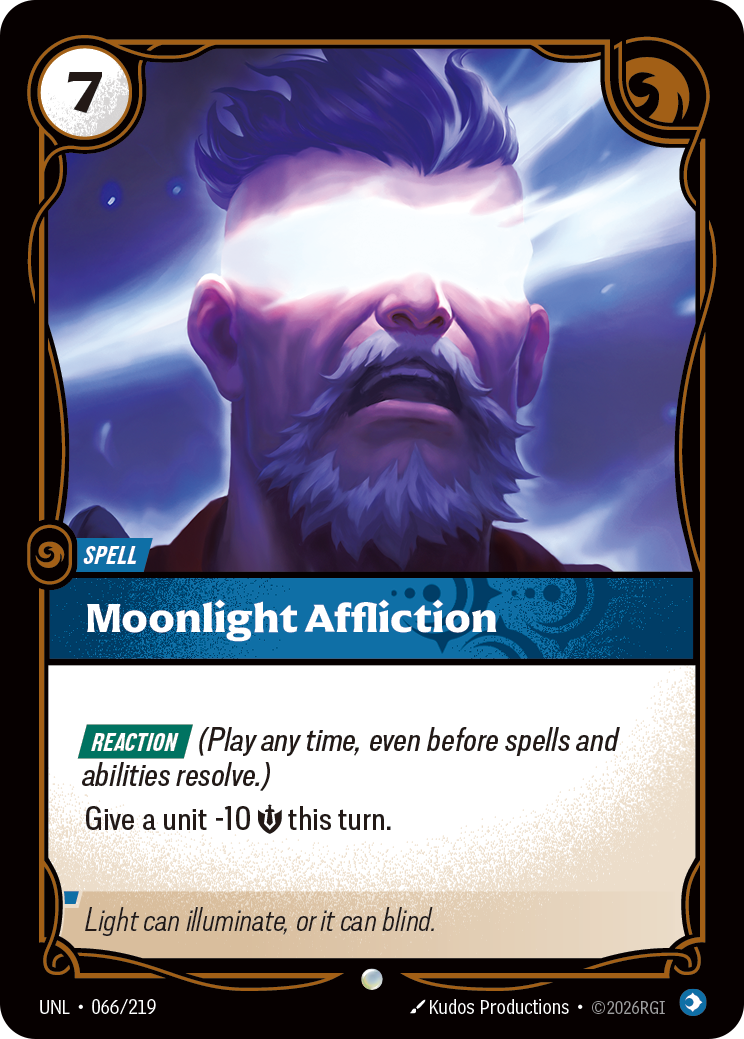 Moonlight Affliction UNL-066 - Riftbound Standard Art, English reference artwork