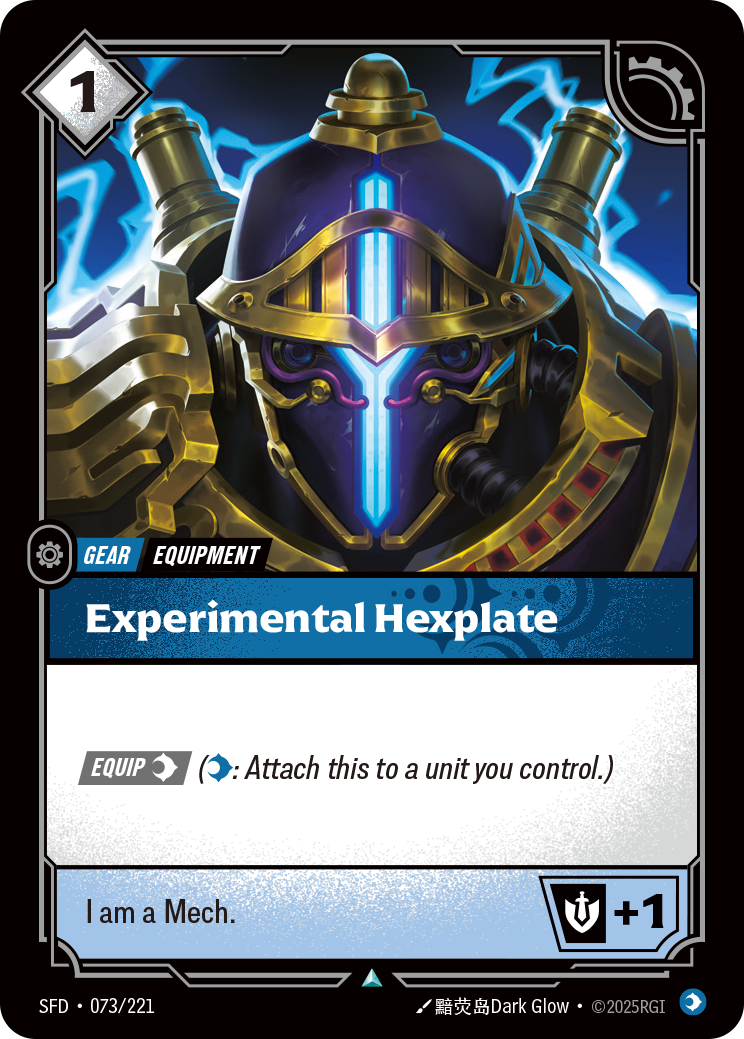 Experimental Hexplate SFD-073 - Riftbound Standard Art, English reference artwork