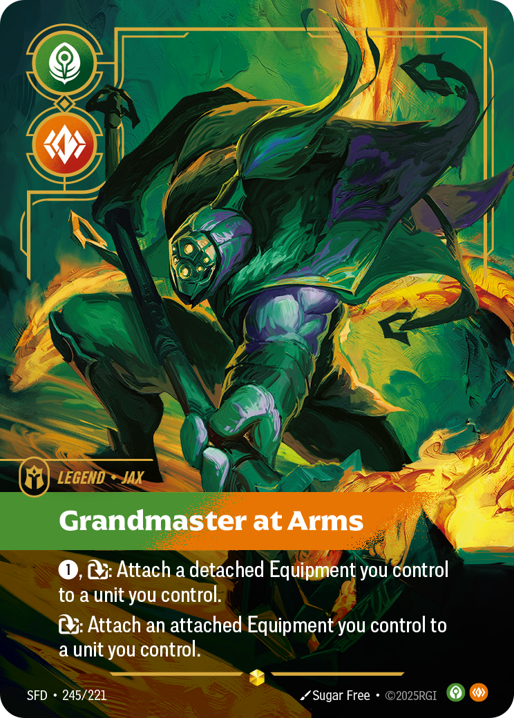 Jax, Grandmaster At Arms (Overnumbered) SFD-245 - Riftbound Overnumbered, English reference artwork