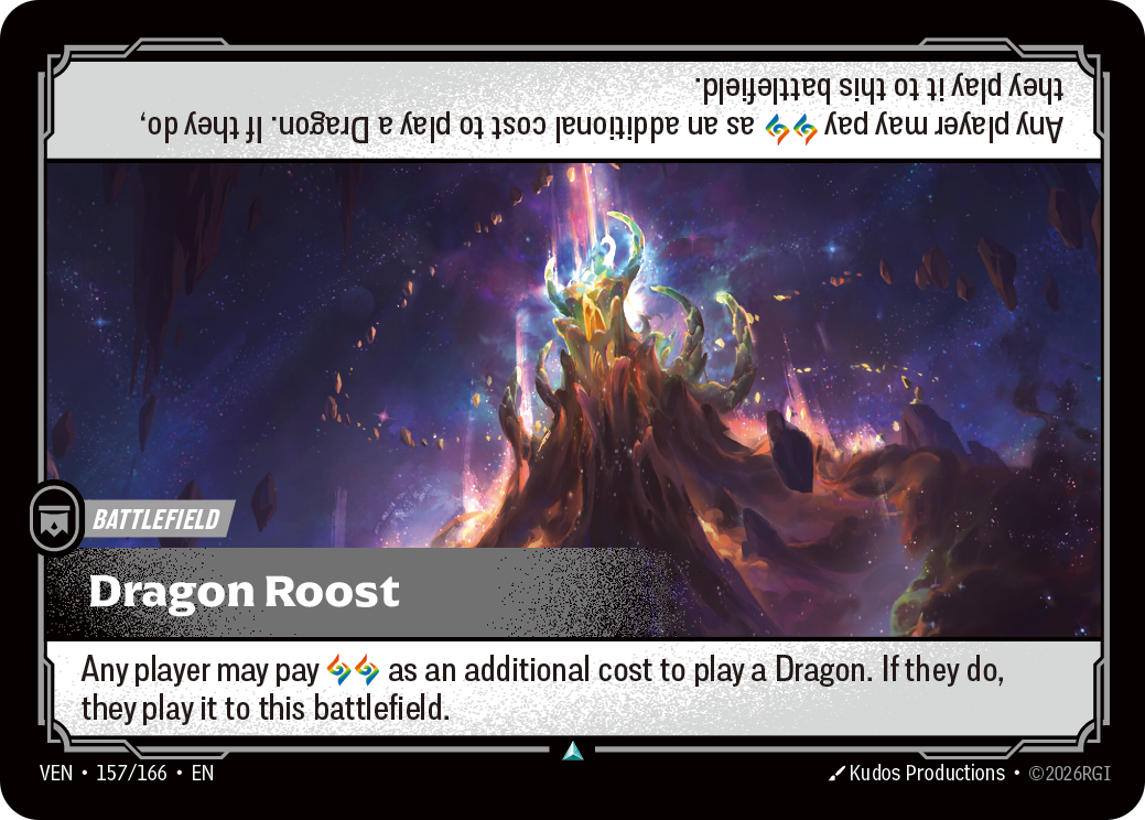 Dragon Roost VEN-157 - Riftbound Standard Art, English reference artwork