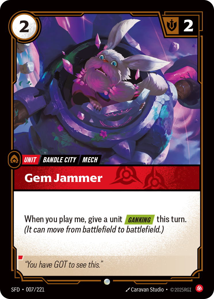 Gem Jammer SFD-007 - Riftbound Standard Art, English reference artwork