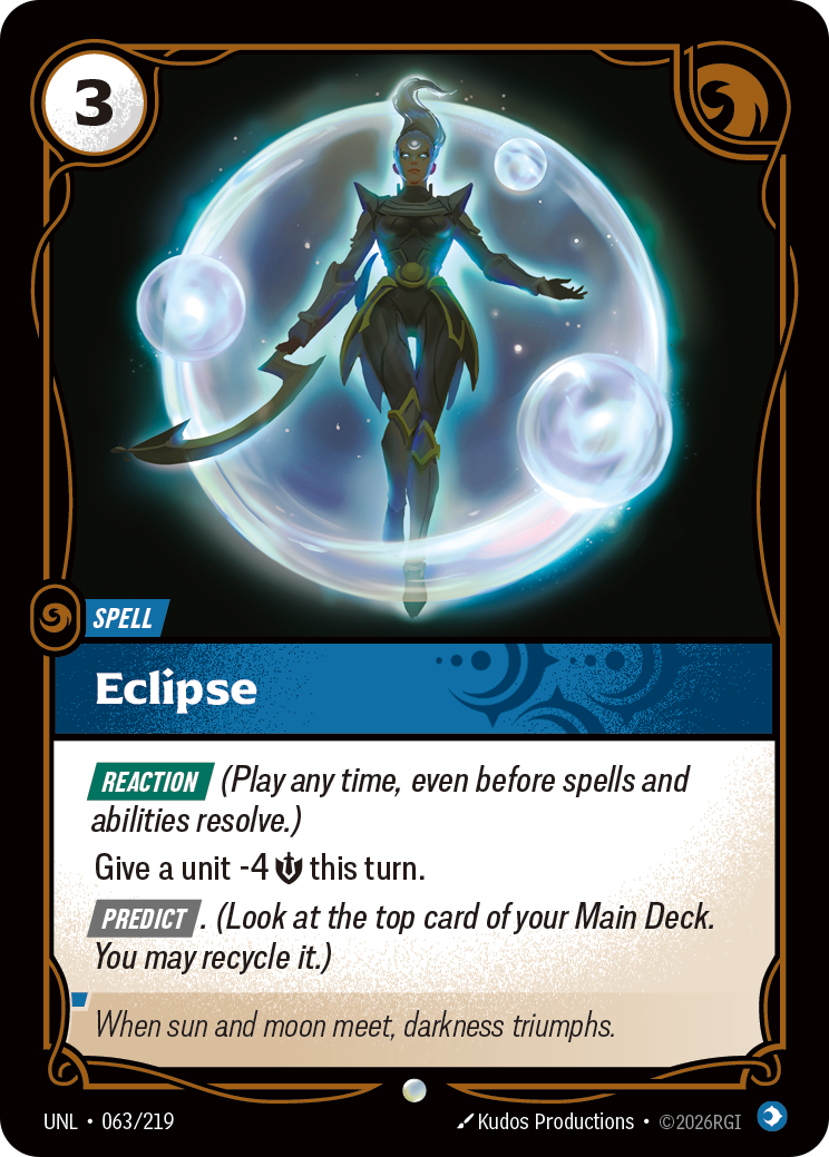 Eclipse UNL-063 - Riftbound Standard Art, English reference artwork