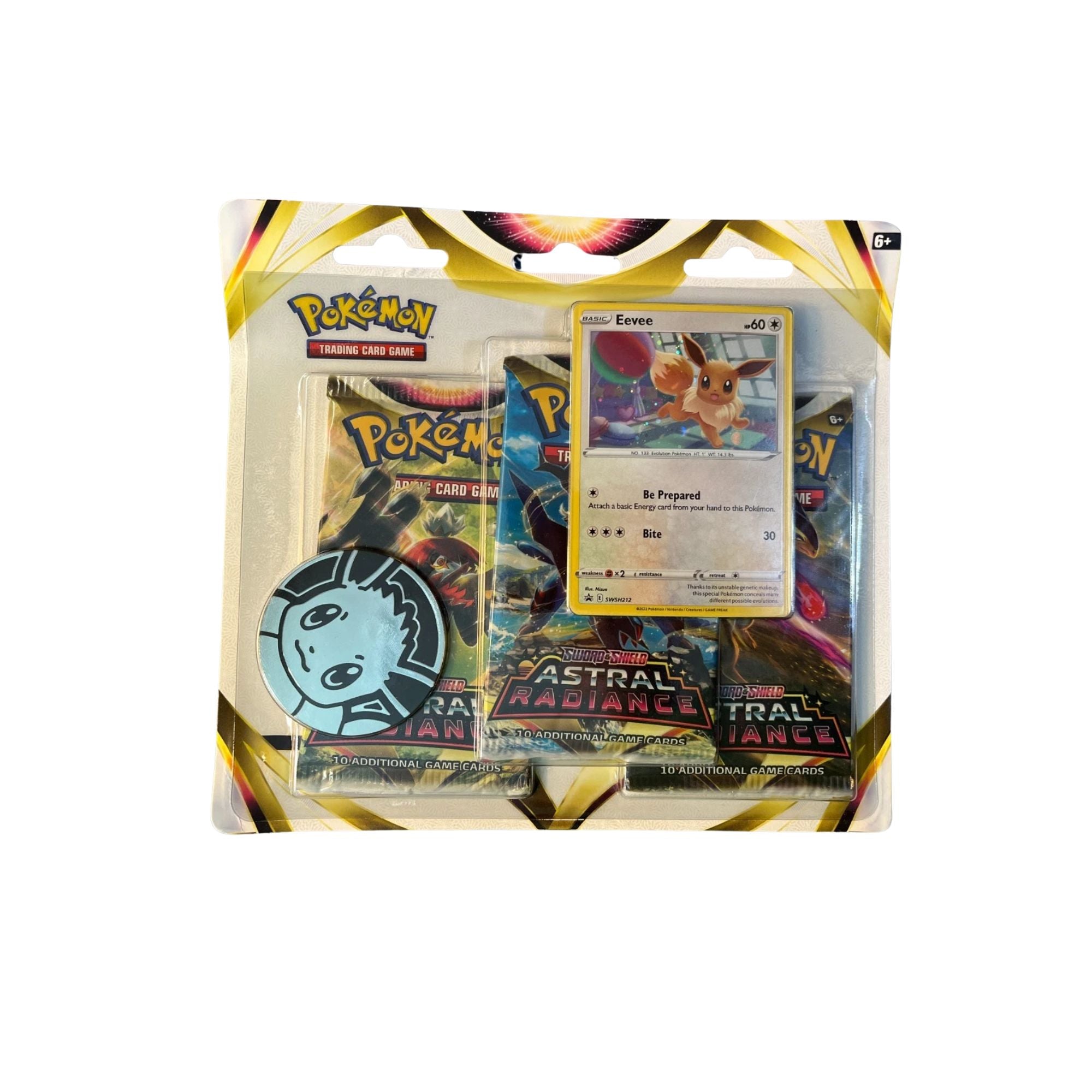 Pokemon Astra Radiance Eevee 3-Pack Blister