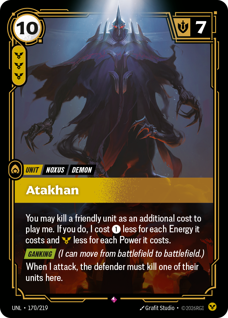 Atakhan UNL-170 - Riftbound Standard Art, English reference artwork