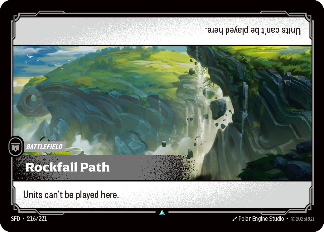 Rockfall Path SFD-216 - Riftbound Standard Art, English reference artwork